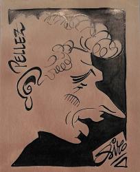 Caricature originale de Jean PELLEZ (FR) Athlétisme