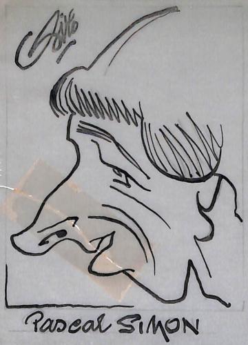 Caricature originale de Pascal SIMON (FR)