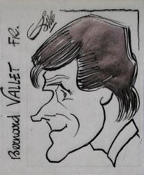 Caricature originale de Bernard VALLET (FR)