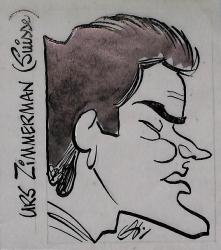 Caricature originale d'Urs ZIMMERMAN (SUI)