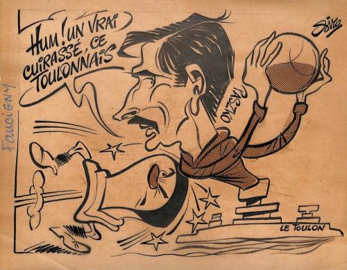 CARICATURE ORIGINALE DE MARYAN PASZKO (SC TOULON)