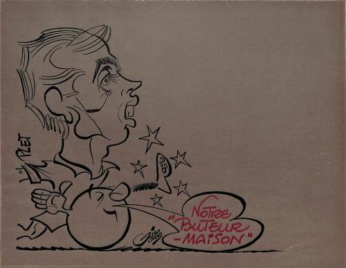 CARICATURE ORIGINALE DE JEAN-PIERRE PLET