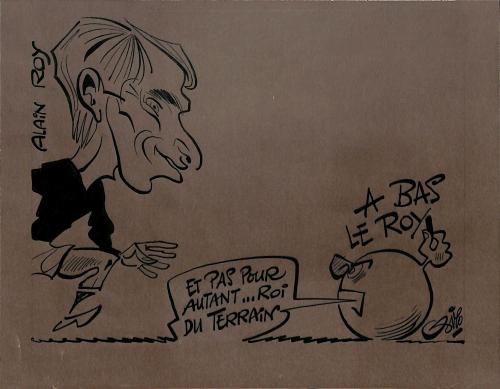 CARICATURE ORIGINALE D'ALAIN ROY