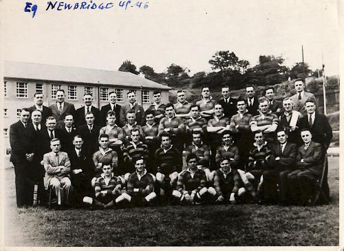 PHOTO ORIGINALE DE PRESSE DE L'ÉQUIPE DE NEWBRIDGE 1945-1946