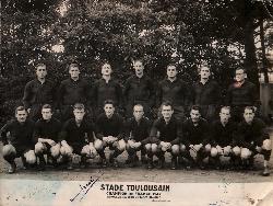 PHOTO ORIGINALE DE PRESSE AUTOGRAPHIÉES DE L'ÉQUIPE DU STADE TOULOUSAIN
