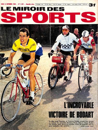 BUT ET CLUB LE MIROIR DES SPORTS N°1249 DU 12 SEPTEMBRE 1968