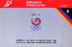 ENSEMBLE DE 2 FASCICULES DES RÉSULTATS OFFICIELS D’ATHLÉTISME DES JEUX OLYMPIQUES DE SÉOUL 1988