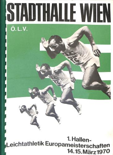 PROGRAMME OFFICIEL CHAMPIONNATS D'EUROPE ATHLÉTISME 1970