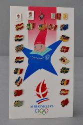 PRÉSENTOIR 25 PIN'S ALBERTVILLE 1992