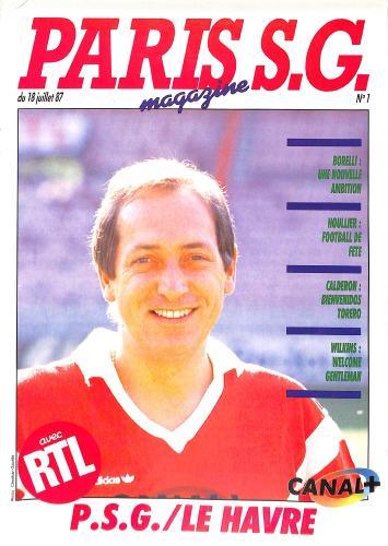 Magazine du Paris S.G. N°1 du 18 juillet 1987