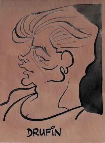 Caricature originale d'Alain DRUFIN (FR) Athlétisme