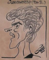 Caricature originale de Stanislav JUNGWIRTH (TCH) Athlétisme