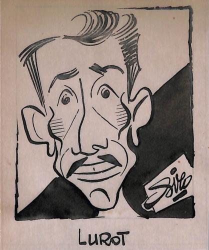 Caricature originale de Maurice LUROT (FR) Athlétisme