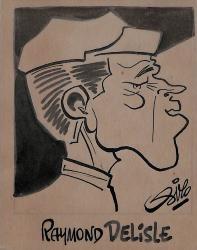 Caricature originale de Raymond DELISLE (FR)