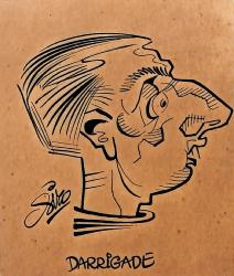 Caricature originale d'André DARRIGADE (FR)