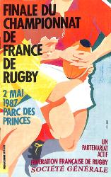 Programme officiel VIP de la Finale du Championnat de France 1987