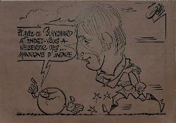 CARICATURE ORIGINALE D'HUBERT BLANCHARD