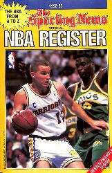 THE SPORTING NEWS OFFICIAL NBA REGISTRER 1992-93