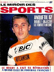 BUT ET CLUB LE MIROIR DES SPORTS N°1161 DU 8 DÉCEMBRE 1966