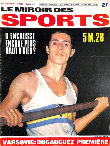 BUT ET CLUB LE MIROIR DES SPORTS N°1201 DU 14 SEPTEMBRE 1967