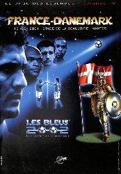 PROGRAMME OFFICIEL DU MATCH FRANCE VS DANEMARK DU 15 AOÛT 2001