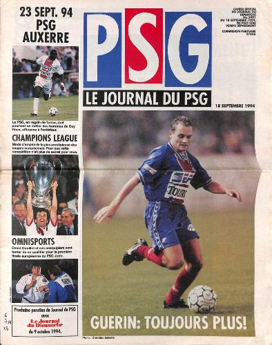 Le journal du PSG N°4 du 18 septembre 1994
