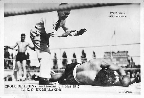 CARTE PHOTO "LE K.O. DE MILLANDRI"