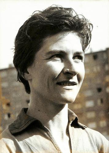 PHOTO ORIGINALE DE PRESSE D'ATHLÉTISME DE MARYVONNE DUPUREUR À L'ENTRAINEMENT