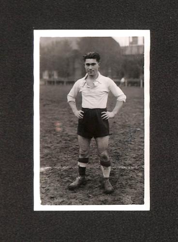 CARTE PHOTO DE ROLAND BERBETTE AU STADE FRANÇAIS