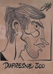 Caricature originale de Jean-Pierre DUFRESNE (FR) Athlétisme