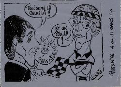 Caricature originale de Laurent FIGNON (FR) et Charly MOTTET (FR)