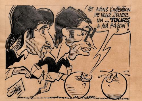 CARICATURE ORIGINALE DE JOUEURS DU (TOURS FC) (À DÉTERMINER)