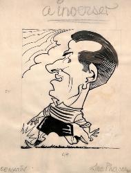 CARICATURE ORIGINALE DE KEITH MCPHERSON (NORTHAMPTON TOWN, WEST HAM)