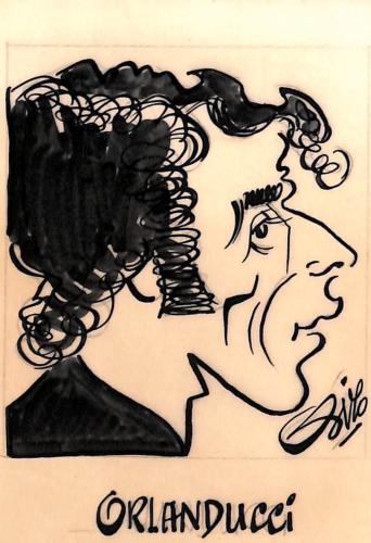 CARICATURE ORIGINALE DE CHARLES ORLANDUCCI (SC BASTIA)