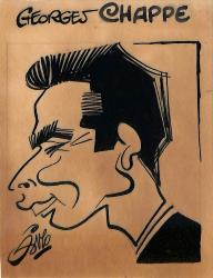Caricature originale de Georges CHAPPE (FR)