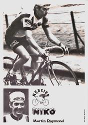 ENSEMBLE DE 38 CARTES PHOTO DE RAYMOND MARTIN DE L'ÉQUIPE MIKO MERCIER ANNÉES 70