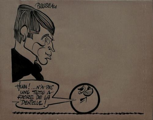 CARICATURE ORIGINALE DE FRANCIS PRÉSEAU