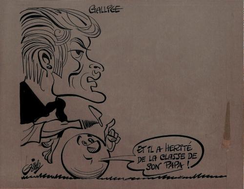 CARICATURE ORIGINALE DE JEAN GALLICE