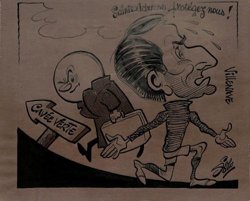 CARICATURE ORIGINALE DE CHRISTIAN VILLENAVE
