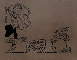 CARICATURE ORIGINALE D'ALAIN ROY