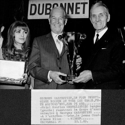 LOT DE 2 PHOTOS ORIGINALES DE PRESSE DE CARPENTIER ET CHEVALIER