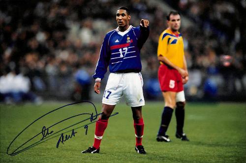 PHOTO ORIGINALE DE PRESSE AUTOGRAPHIÉE DE NICOLAS ANELKA