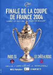 PROGRAMME OFFICIEL DU MATCH DE LA FINALE PARIS SG VS LB CHÂTEAUROUX