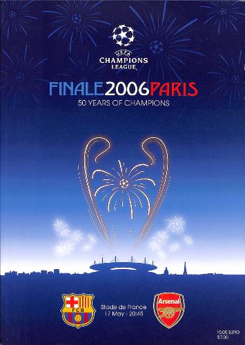 PROGRAMME OFFICIEL DU MATCH FC BARCELONE VS ARSENAL DU 17 MAI 2006