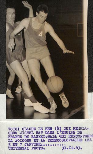 PHOTO ORIGINALE DE PRESSE DE CLAUDE LE BER LE 31 DÉCEMBRE 1963