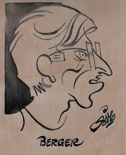 Caricature originale d'Andreas BERGER (AUT) Athlétisme