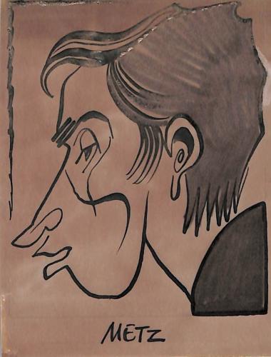 Caricature originale de METZ (FR) Athlétisme (à déterminer)