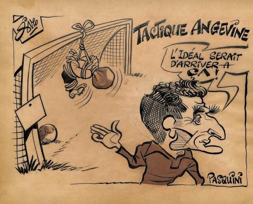 CARICATURE ORIGINALE D'ANTOINE PASQUINI (SCO ANGERS)