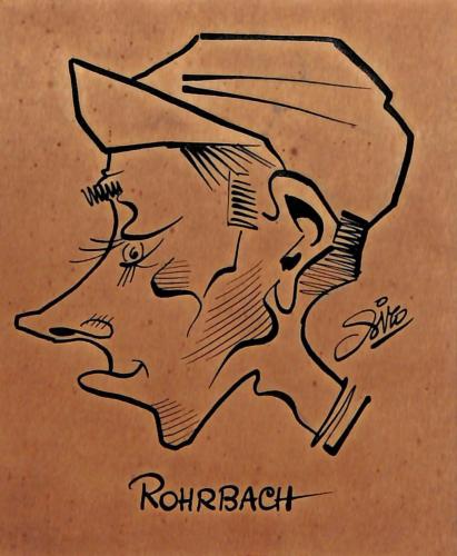 Caricature originale de Marcel ROHRBACH (FR)