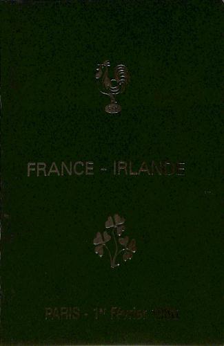 Programme officiel VIP du match France vs Irlande du 1 février 1986